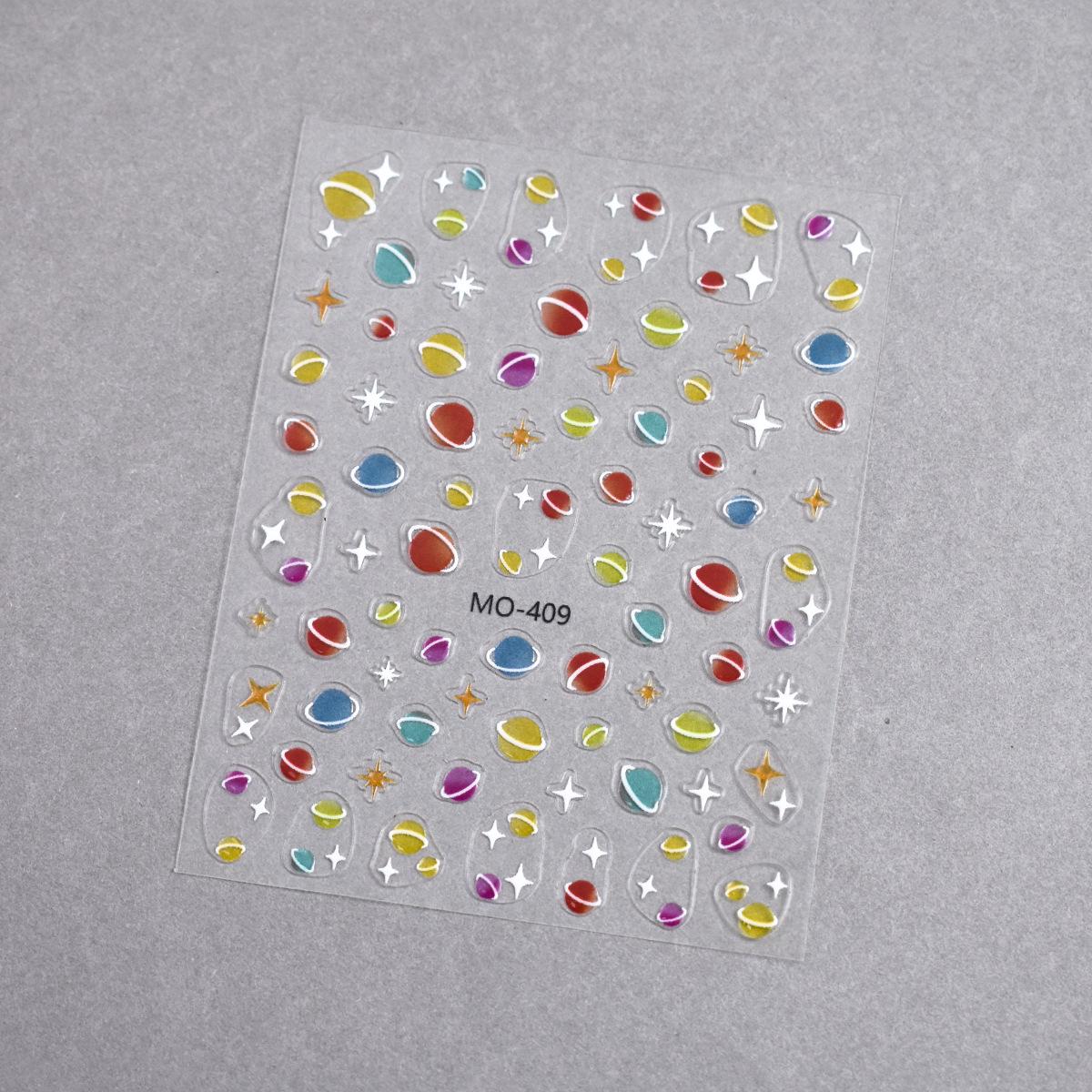 Счастливая планета Кассиопея Наклейки для ногтей: Тисненые глаза, наклейки «Звездный взрыв», «Кольца Сатурна»
Счастливая планета Кассиопея Наклейки для ногтей: Тисненые глаза, наклейки «Звездный взрыв», «Кольца Сатурна»