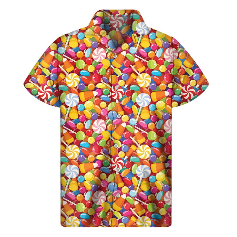 Colorful Candy Lollipop Hawaiian Shirt For Men Fudge Lapel Shirts Harajuku Fashion Short Sleeve Street Button Blouse 5XL
Colorful Candy Lollipop Hawaiian Shirt For Men Fudge Lapel Shirts Harajuku Fashion Short Sleeve Street Button Blouse 5XL