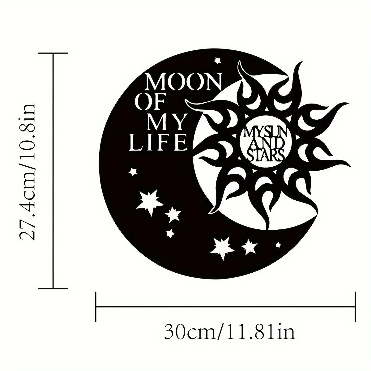 1 шт. «Луна моей жизни, мое солнце и звезды» - металлическое настенное искусство - идеальный подарок на годовщину или День святого Валентина. Совершенство домашнего декора. чёрный
1 шт. «Луна моей жизни, мое солнце и звезды» - металлическое настенное искусство - идеальный подарок на годовщину или День святого Валентина. Совершенство домашнего декора. чёрный