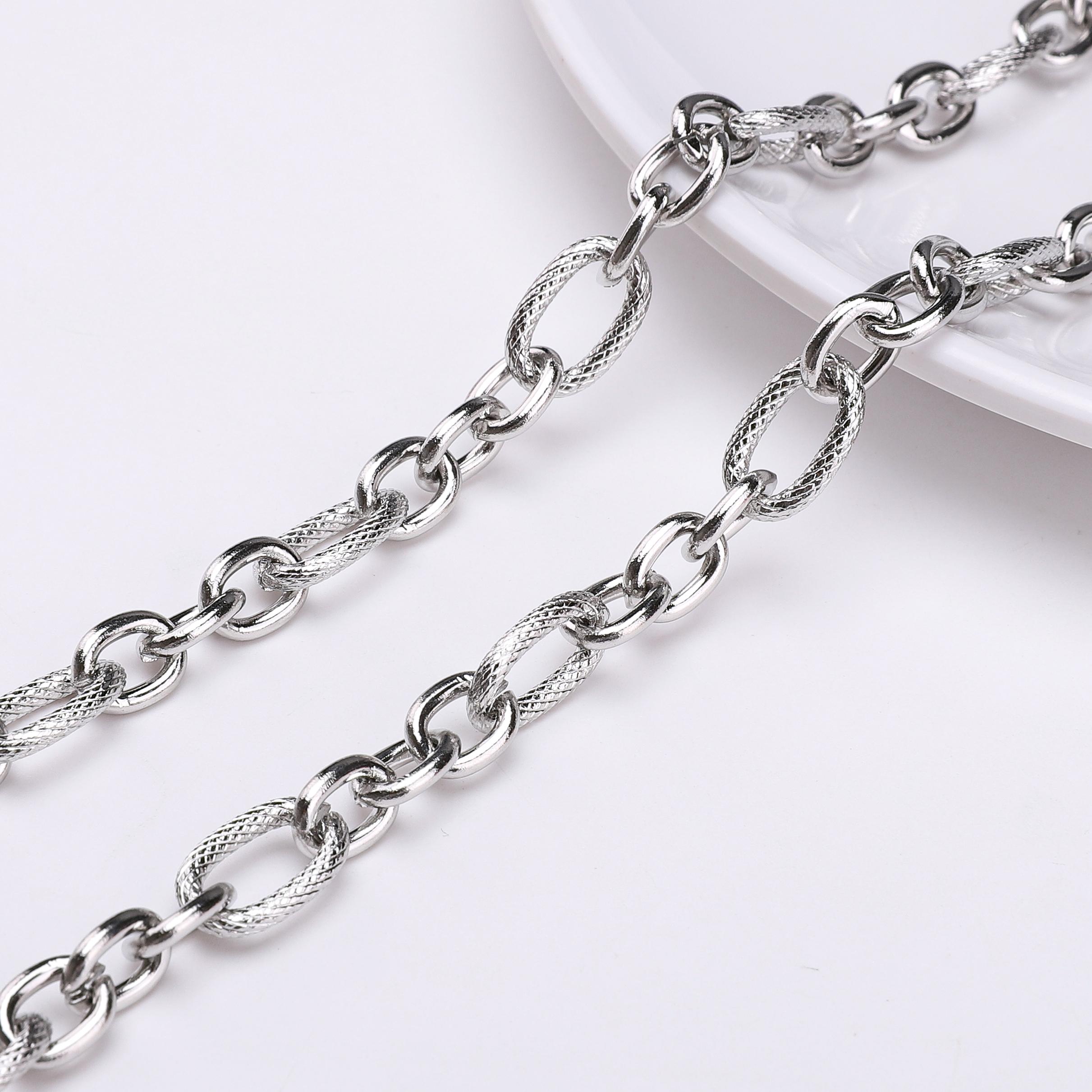 Цепь из нержавеющей стали, кубинская звеньевая цепь, базовая панк-цепочка для самостоятельного изготовления ожерелья, браслета, ювелирных изделий, аксессуаров 8.5mm
Цепь из нержавеющей стали, кубинская звеньевая цепь, базовая панк-цепочка для самостоятельного изготовления ожерелья, браслета, ювелирных изделий, аксессуаров 8.5mm