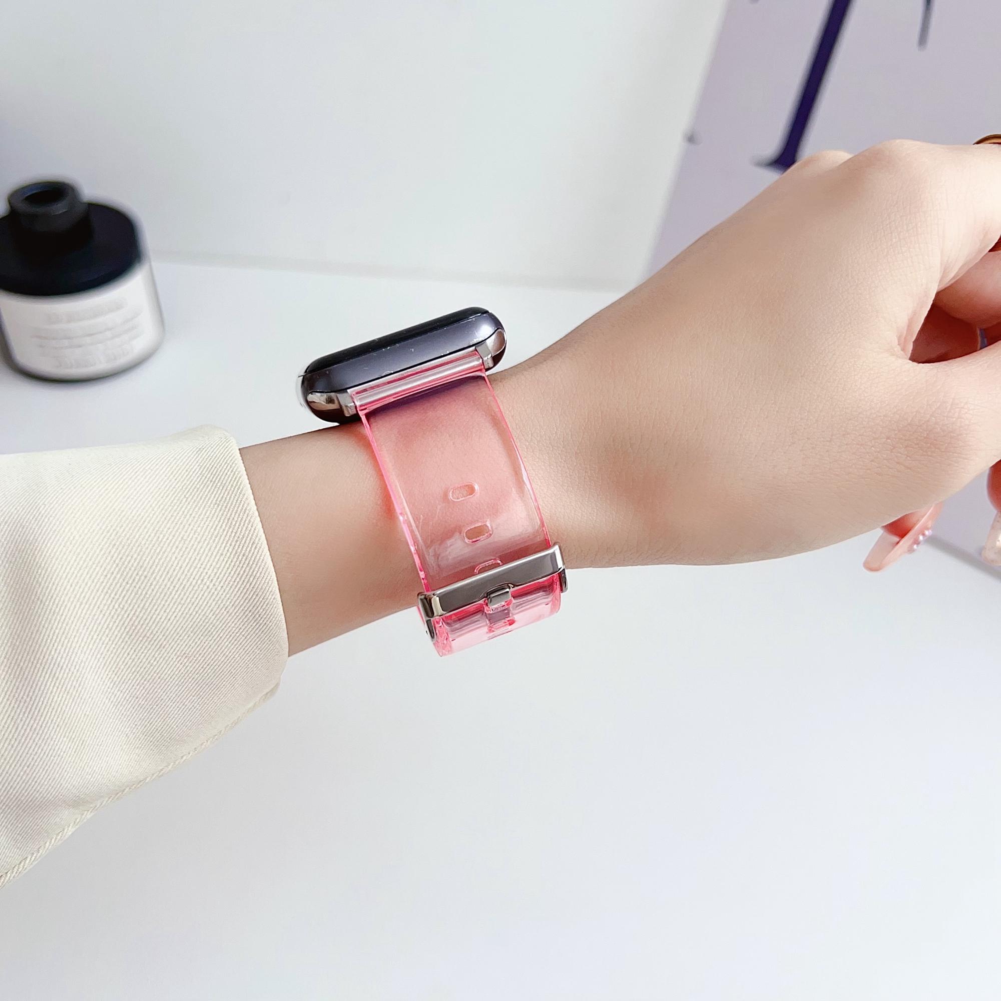 For Apple Watch 10 46mm/Ultra 2/Ultra 49mm/9 8 7 45mm/SE (2023) SE (2022) SE 6 5 4 44mm/3 2 1 42mm TPU Clear Watch Band Transparent
For Apple Watch 10 46mm/Ultra 2/Ultra 49mm/9 8 7 45mm/SE (2023) SE (2022) SE 6 5 4 44mm/3 2 1 42mm TPU Clear Watch Band Transparent