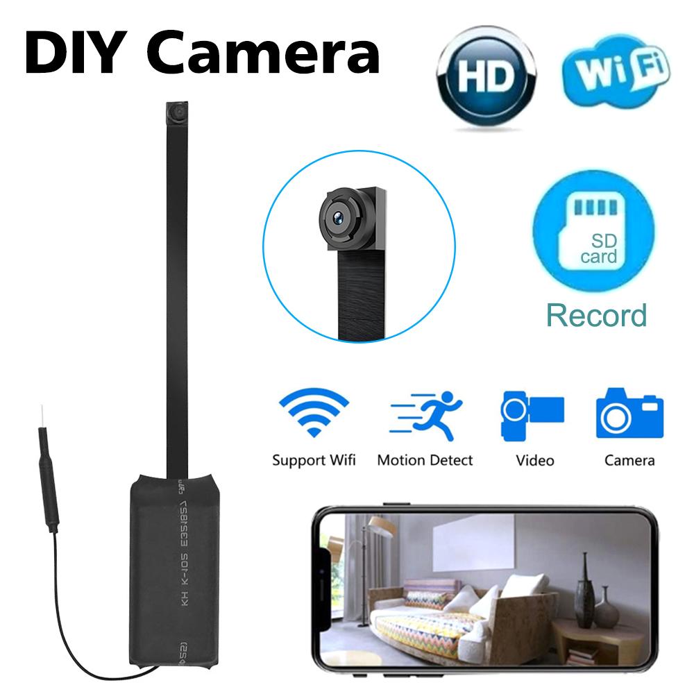 DIY HD1080P Wifi Міні-камера Портативна маленька камера Мікро відеокамера P2P Бездротова веб-камера Циклічний запис Підтримка Віддалений перегляд чорний
DIY HD1080P Wifi Міні-камера Портативна маленька камера Мікро відеокамера P2P Бездротова веб-камера Циклічний запис Підтримка Віддалений перегляд чорний