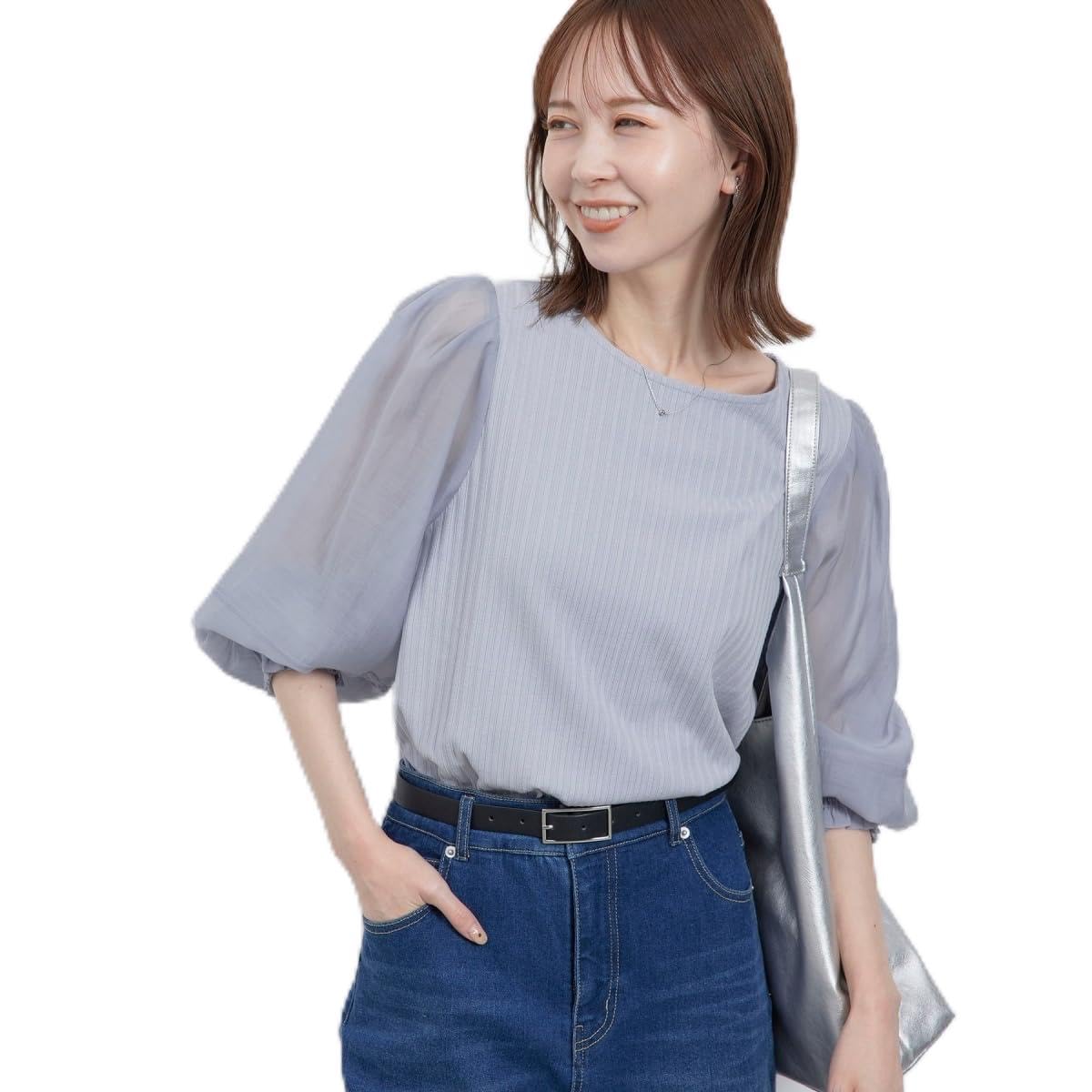 ROPE PICNIC Sheer Rib Cut Sax Size 38 Top, (48),
ROPE PICNIC Sheer Rib Cut Sax Size 38 Top, (48),