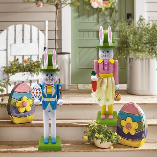 Easter Nutcracker Figure Easter Bunny Wooden Nutcracker Decor 12.1 Tall Collectible рожевий
Easter Nutcracker Figure Easter Bunny Wooden Nutcracker Decor 12.1 Tall Collectible рожевий
