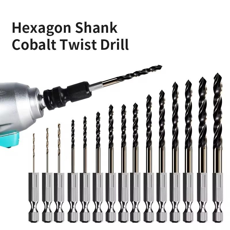 1.5-7.5mm Hex Shank Twist Drill Bit Wood Metal Hole Cutter Core Drilling Tool Cobalt Carbide Tip Flat Drill Bits HSS
1.5-7.5mm Hex Shank Twist Drill Bit Wood Metal Hole Cutter Core Drilling Tool Cobalt Carbide Tip Flat Drill Bits HSS