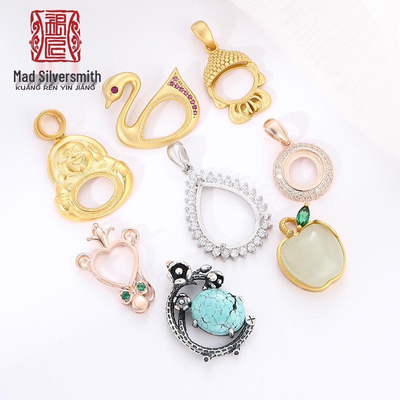 925 Silver Smiling Buddha Swan Pendant Necklace with Ancient Gold Finish for DIY Amber Setting 925 Silver
925 Silver Smiling Buddha Swan Pendant Necklace with Ancient Gold Finish for DIY Amber Setting 925 Silver