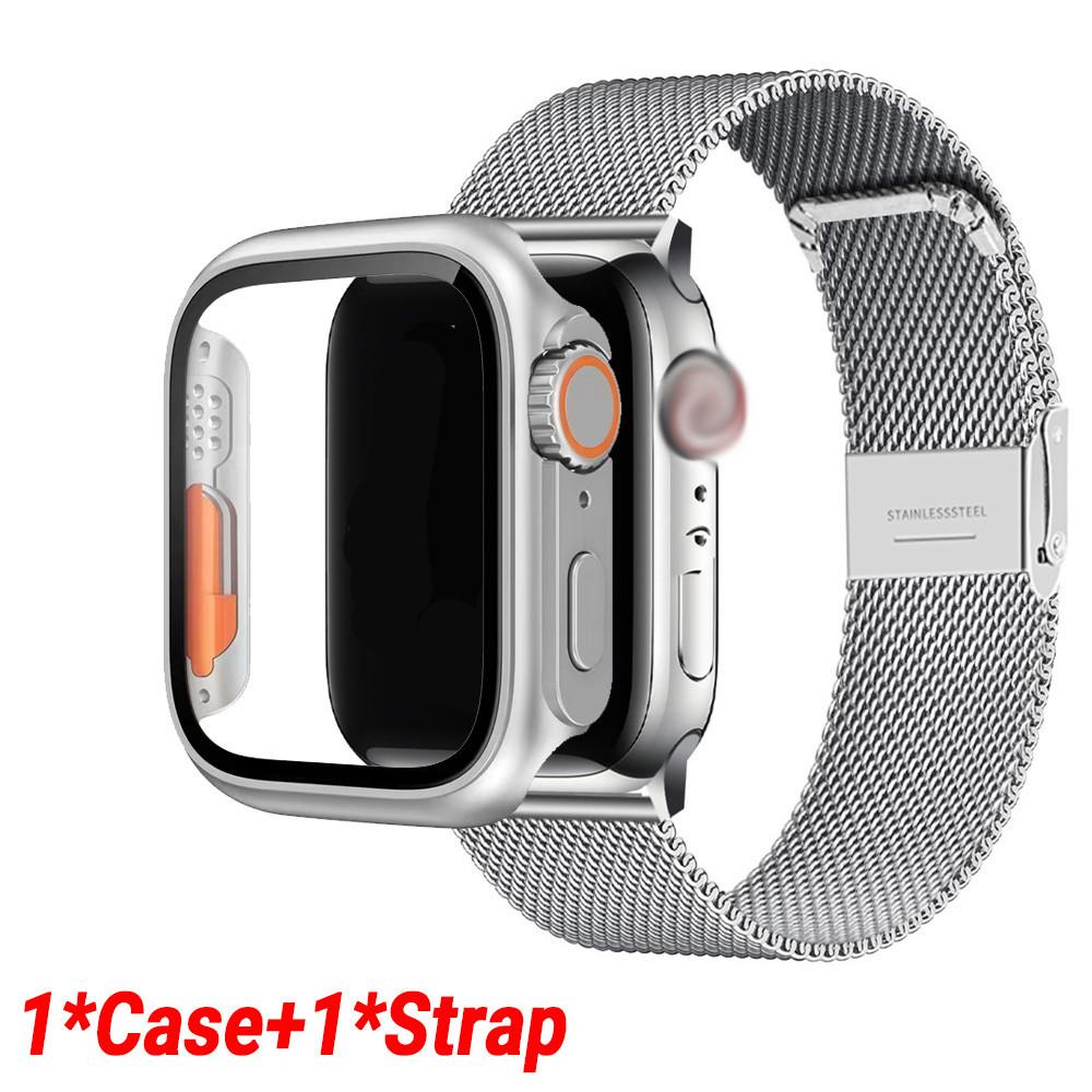 Миланский браслет + чехол для Apple Watch Band 38 40 41 мм 42 44 45 49 мм ремешок из нержавеющей стали для Iwatch Ultra 8 SE2 7 6 SE 5 4 3 40mm серебряный
Миланский браслет + чехол для Apple Watch Band 38 40 41 мм 42 44 45 49 мм ремешок из нержавеющей стали для Iwatch Ultra 8 SE2 7 6 SE 5 4 3 40mm серебряный