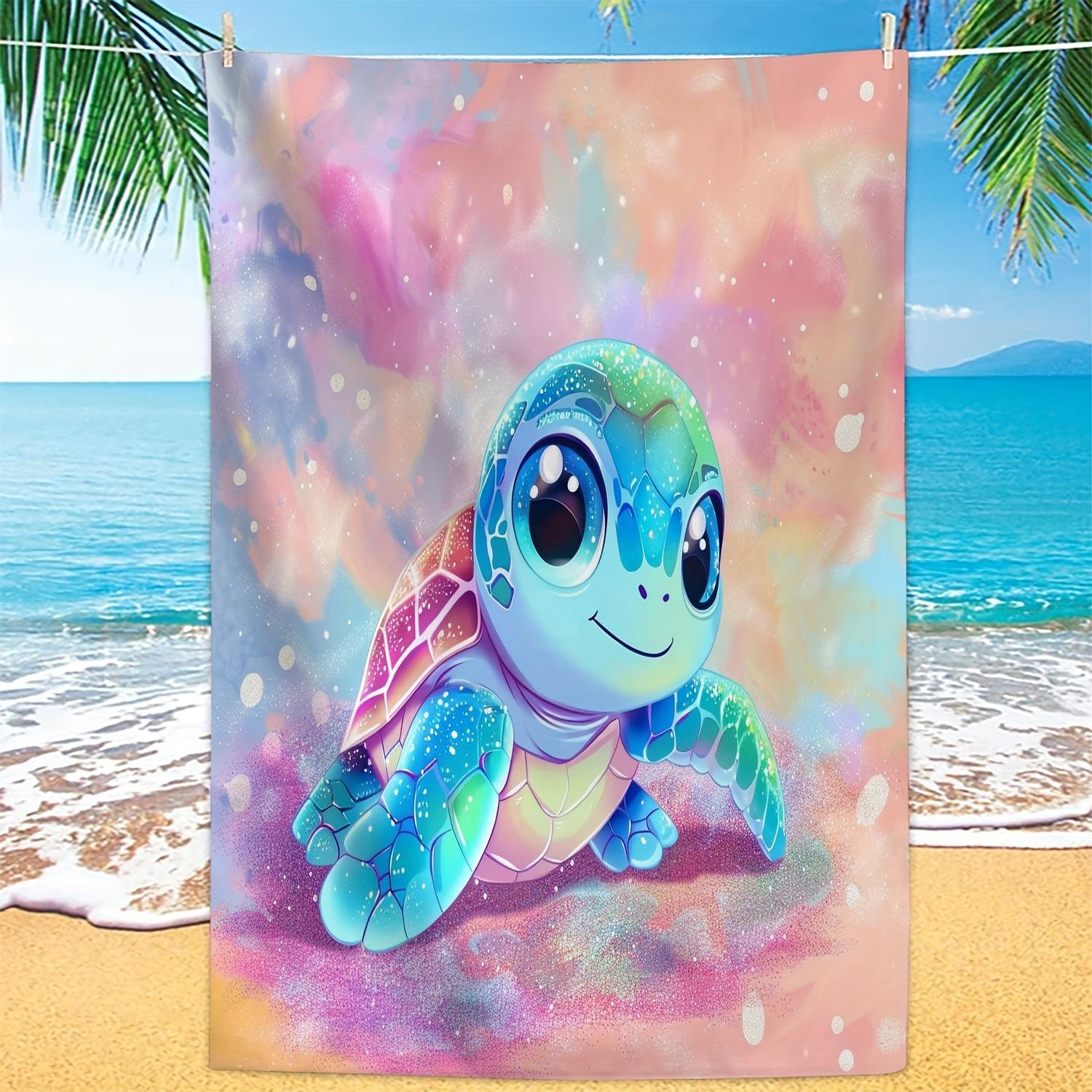 Cute Cartoon Sea Turtle Watercolor Beach Towel Quick Dry Microfiber Sand Free Absorbent for Pool Travel Washable W40*H60(CM)
Cute Cartoon Sea Turtle Watercolor Beach Towel Quick Dry Microfiber Sand Free Absorbent for Pool Travel Washable W40*H60(CM)
