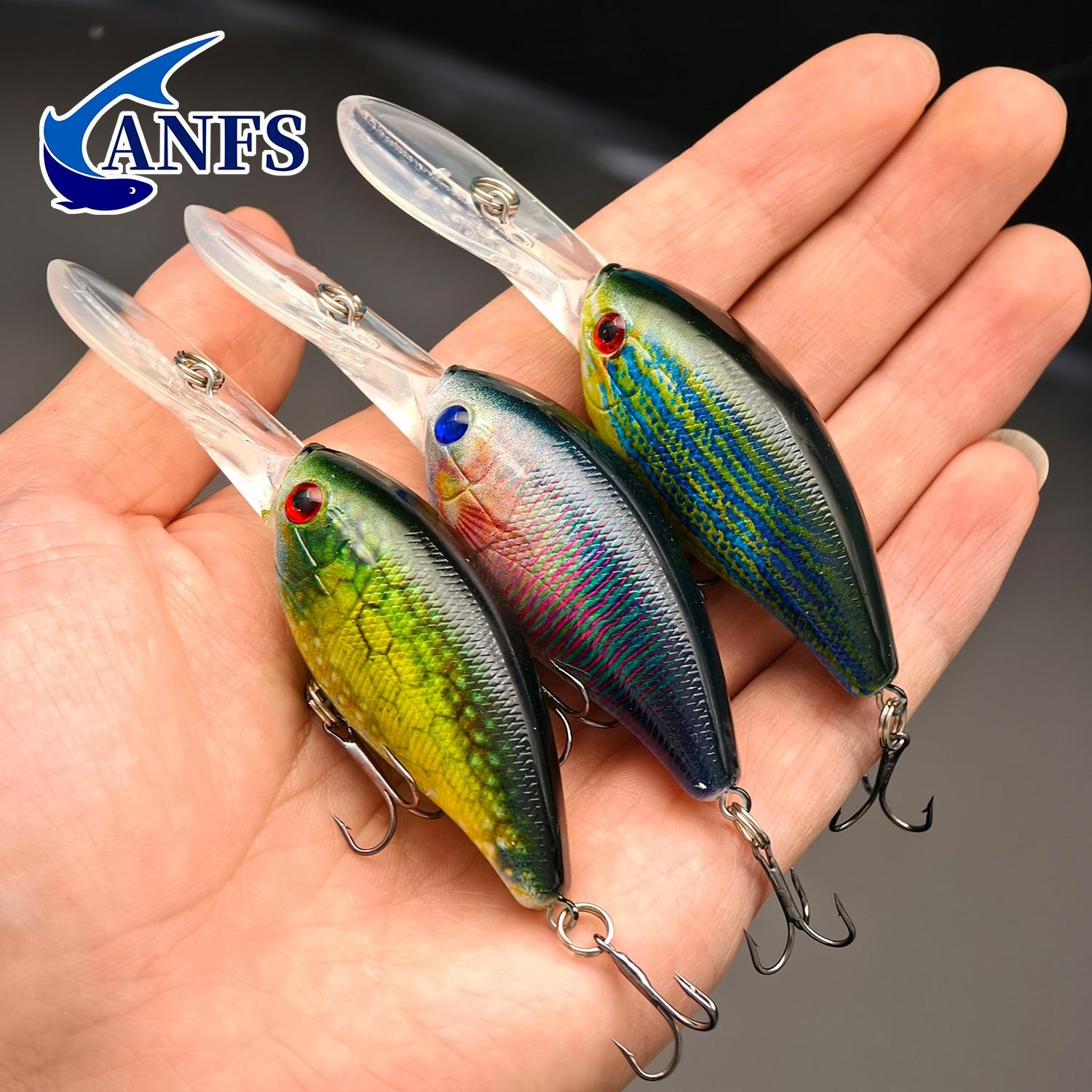 3pcs/1pc Crankbait Fishing Lures -10cm/ 3.93inch, 12.5g/0.42oz, Durable ABS Material - For Bass & Pike Fishing Enthusiasts
3pcs/1pc Crankbait Fishing Lures -10cm/ 3.93inch, 12.5g/0.42oz, Durable ABS Material - For Bass & Pike Fishing Enthusiasts