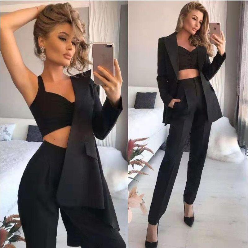 Long Sleeve Loose Solid Color Three-Piece Suit Black XXXL
Long Sleeve Loose Solid Color Three-Piece Suit Black XXXL