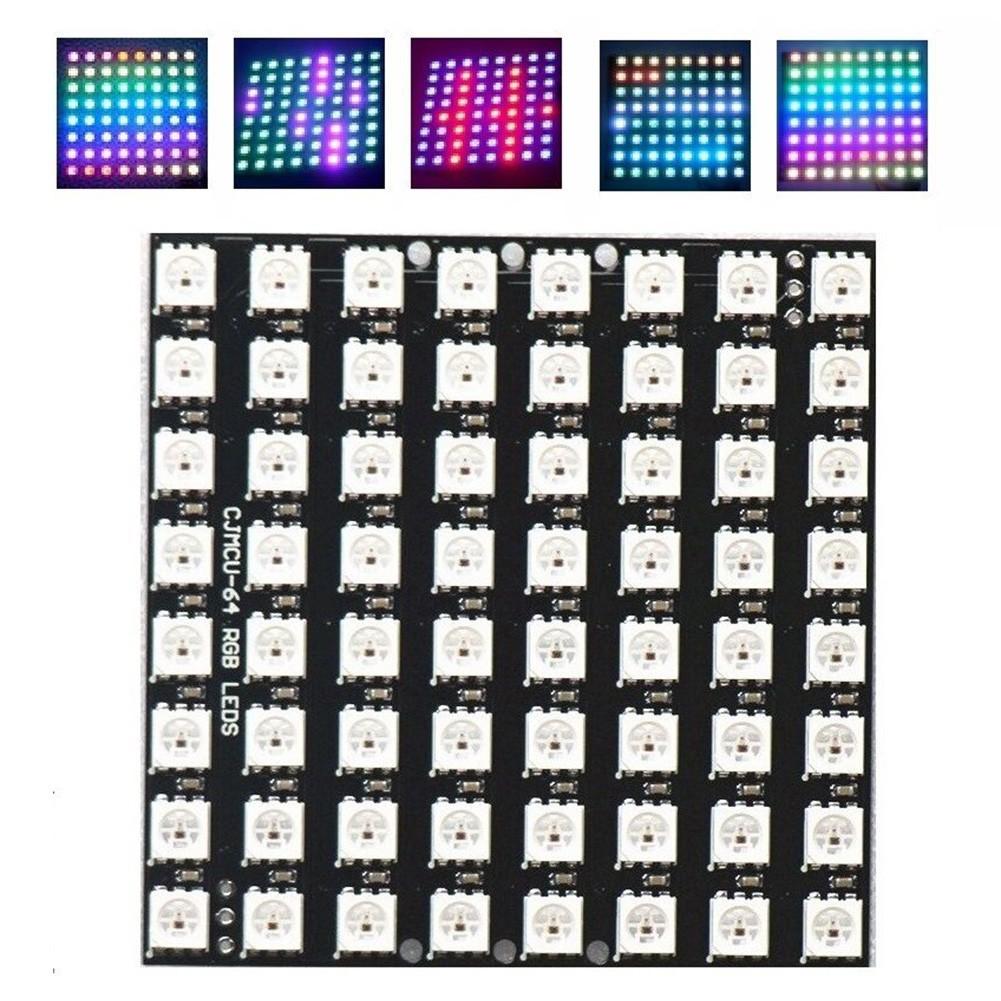 W 812B 8x8 64-битный полноцветный светодиод 5050 RGB для матричной панели для Arduino
W 812B 8x8 64-битный полноцветный светодиод 5050 RGB для матричной панели для Arduino