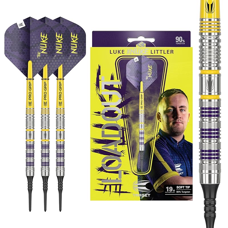 TARGET LUKE LITTLER LOADOUT 90% 19G SOFT TIP
TARGET LUKE LITTLER LOADOUT 90% 19G SOFT TIP
