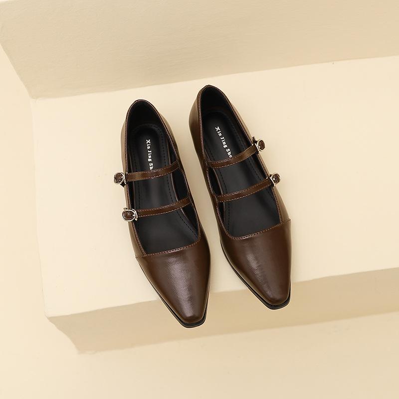 771-3 Ретро британские маленькие кожаные туфли с острым носком, туфли Мэри Джейн, женские новые французские туфли на плоской подошве с ремешком и пряжкой 41 коричневый
771-3 Ретро британские маленькие кожаные туфли с острым носком, туфли Мэри Джейн, женские новые французские туфли на плоской подошве с ремешком и пряжкой 41 коричневый