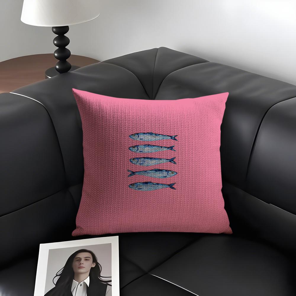 Cute Coastal Charm Sardine Cushion Cover Natural Linen Organic Fabric DoubleSided Printing Sofa Home Decor Gift Pillow Case 30X30cm
Cute Coastal Charm Sardine Cushion Cover Natural Linen Organic Fabric DoubleSided Printing Sofa Home Decor Gift Pillow Case 30X30cm