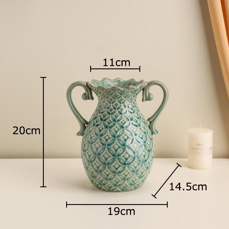 Ancient Coins Patterns Relief Ceramic Vase Plant Pots Table Decoration Flowers Arrangement Floral Vases Room Aesthetic Decor
Ancient Coins Patterns Relief Ceramic Vase Plant Pots Table Decoration Flowers Arrangement Floral Vases Room Aesthetic Decor