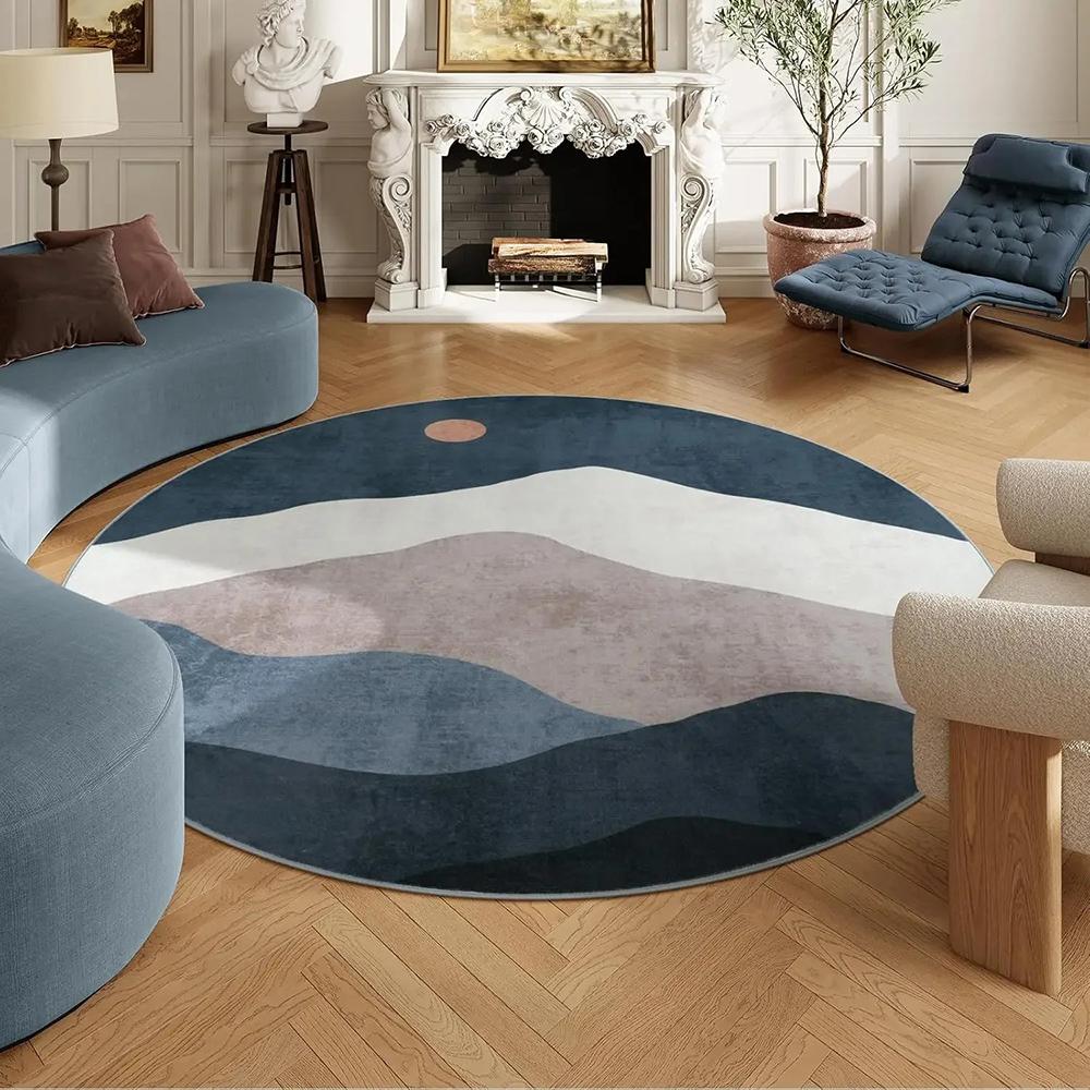 VIKAMA Faux Cashmere Carpet Simple Pattern Living Room Mat Bedroom Sofa Coffee Table Round Rug Non-Slip Washable Home Decor 80cm 31inch
VIKAMA Faux Cashmere Carpet Simple Pattern Living Room Mat Bedroom Sofa Coffee Table Round Rug Non-Slip Washable Home Decor 80cm 31inch