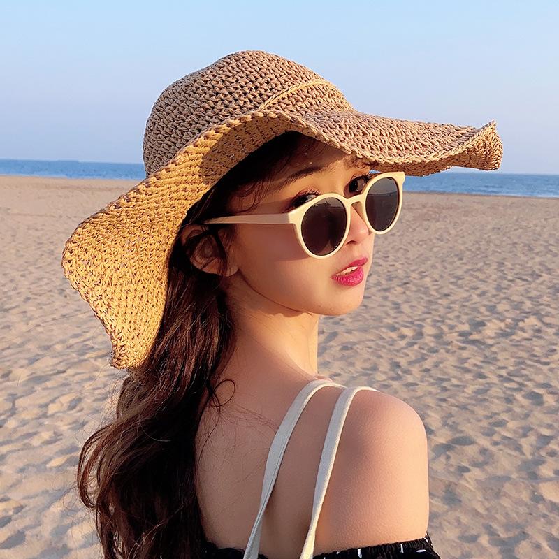Beach hat Internet celebrity small fresh straw hat summer big brim sun visor sun protection seaside versatile foldable M(56-58cm)
Beach hat Internet celebrity small fresh straw hat summer big brim sun visor sun protection seaside versatile foldable M(56-58cm)