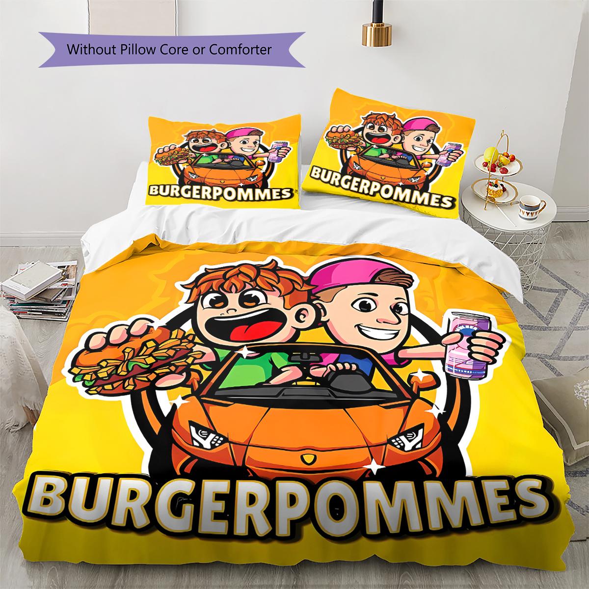iCrimax Burgerpommes Pattern Bedding,Quilt Set Quilt Cover Pillowcase Home Birthday Gift (1 * duvet cover + 2 * pillowcase, without core) 200x200cm
iCrimax Burgerpommes Pattern Bedding,Quilt Set Quilt Cover Pillowcase Home Birthday Gift (1 * duvet cover + 2 * pillowcase, without core) 200x200cm