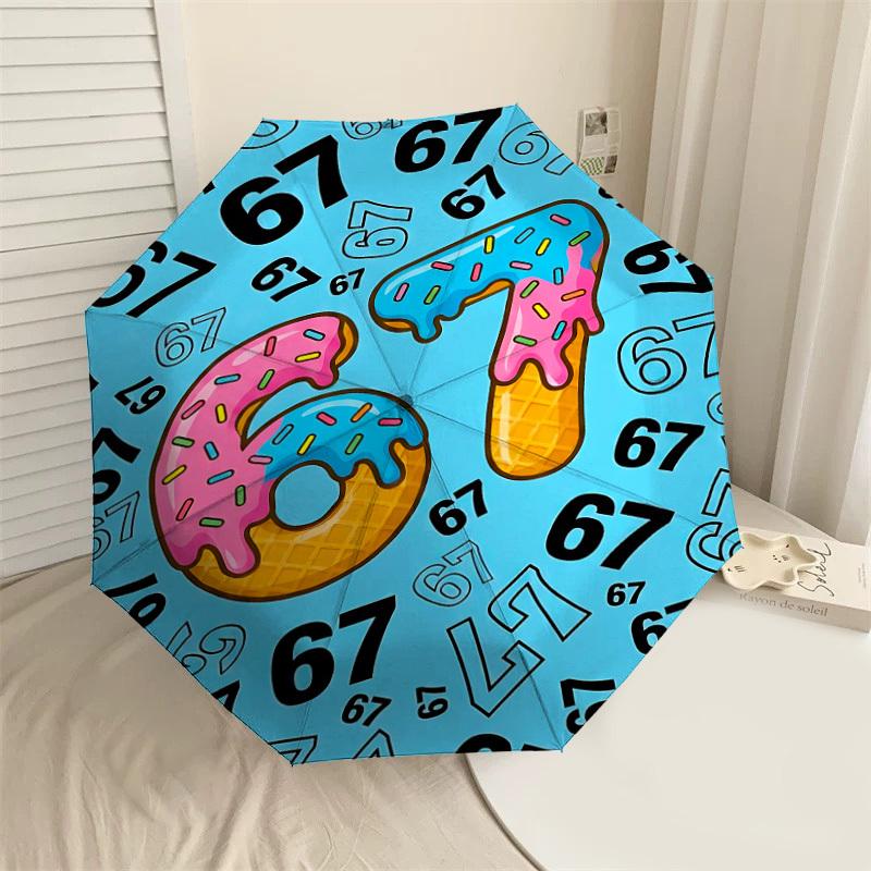 1PC Number 67 Umbrella-8-Rib Reinforced, Automatic Open, Lightweight & Durable, Fashion Accessory for Outdoor, J0337
1PC Number 67 Umbrella-8-Rib Reinforced, Automatic Open, Lightweight & Durable, Fashion Accessory for Outdoor, J0337