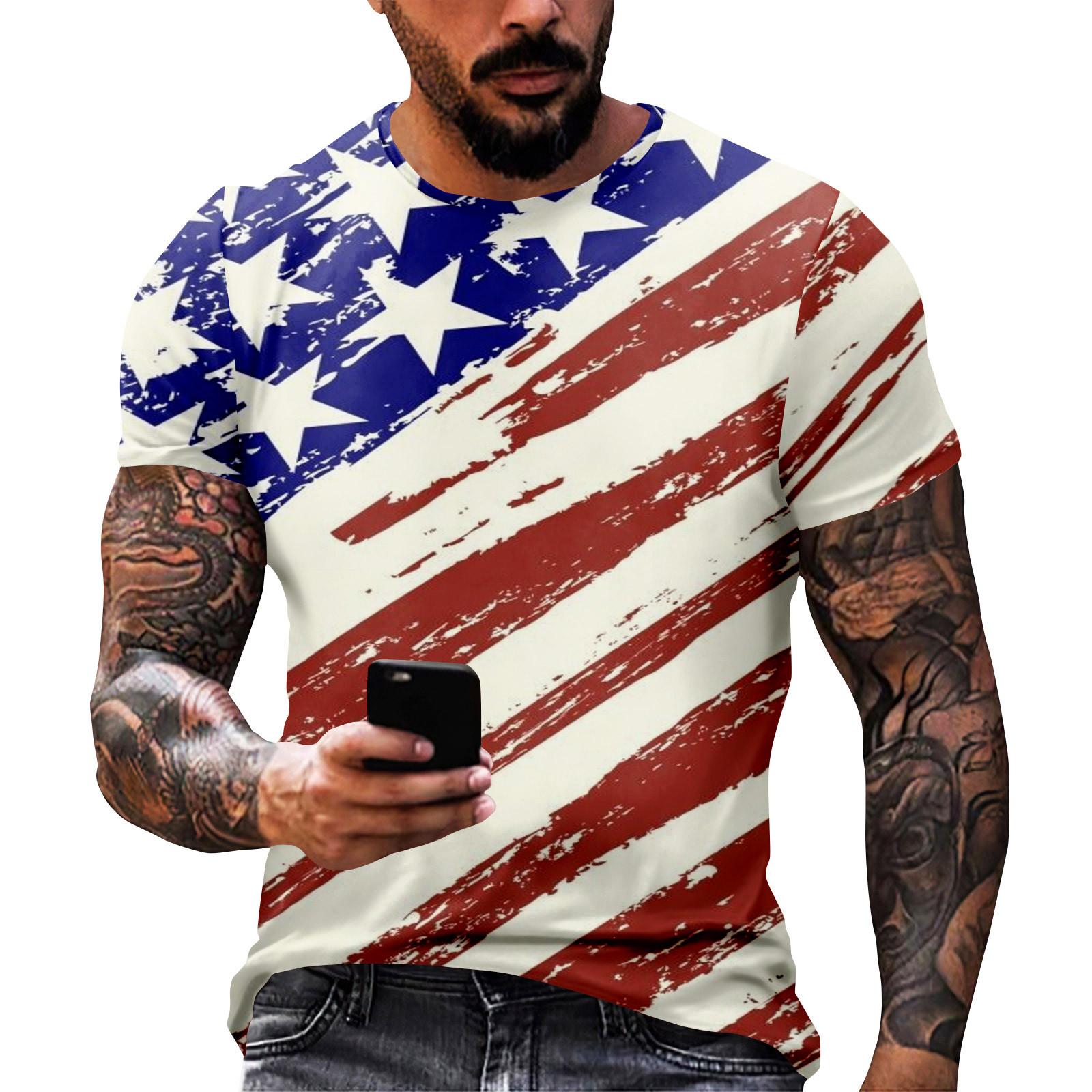 Принт «День независимости» — мужская повседневная футболка с круглым вырезом и короткими рукавами S
Принт «День независимости» — мужская повседневная футболка с круглым вырезом и короткими рукавами S