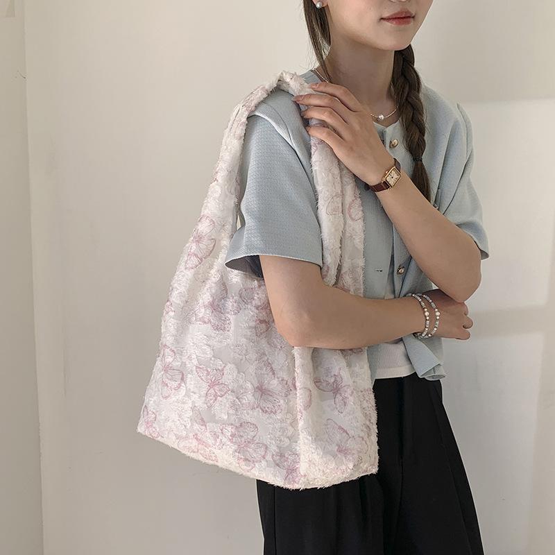 Women s bag new flocked jacquard butterfly small fresh lazy armpit large capacity shoulder tote bag one size fits all рожевий
Women s bag new flocked jacquard butterfly small fresh lazy armpit large capacity shoulder tote bag one size fits all рожевий