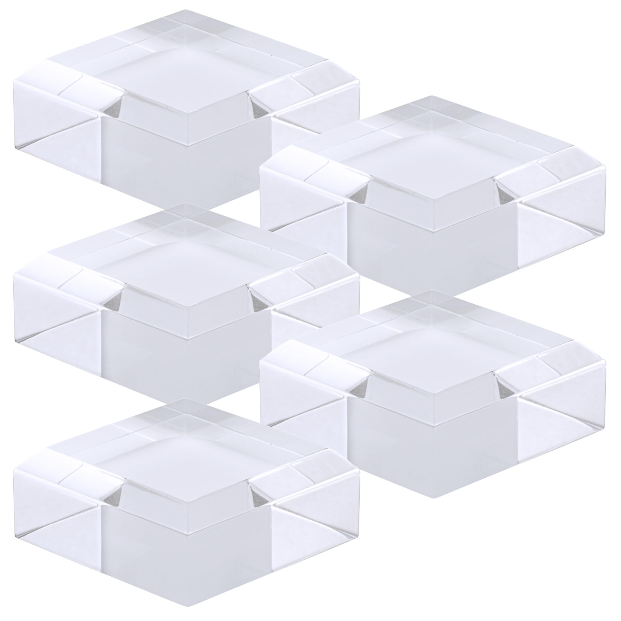 Tsukushi Science Acrylic Blocks, 50x50x20mm, 5 Pieces, Beveled Base, Cube, Display Stand, Square, Clear, Exhibition Base, E50-50-20*5
Tsukushi Science Acrylic Blocks, 50x50x20mm, 5 Pieces, Beveled Base, Cube, Display Stand, Square, Clear, Exhibition Base, E50-50-20*5