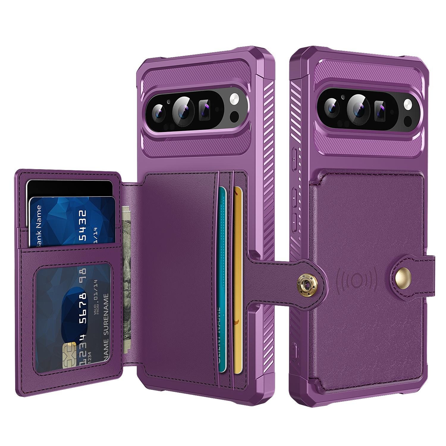 ZM03 For Google Pixel 9 Pro XL Case with Card Holder PU Leather+TPU Phone Back Cover Purple
ZM03 For Google Pixel 9 Pro XL Case with Card Holder PU Leather+TPU Phone Back Cover Purple