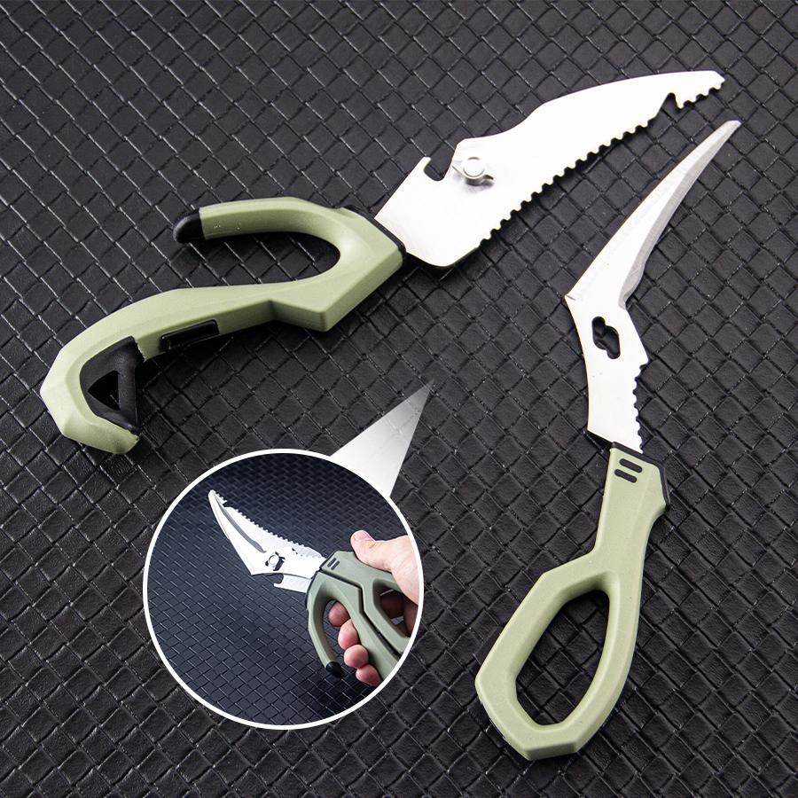 Multi-Function Camping Scissors - Detachable Kitchen Scissors with Non-Slip Grip & Protective Sheath, Perfect for Outdoor Activi
Multi-Function Camping Scissors - Detachable Kitchen Scissors with Non-Slip Grip & Protective Sheath, Perfect for Outdoor Activi
