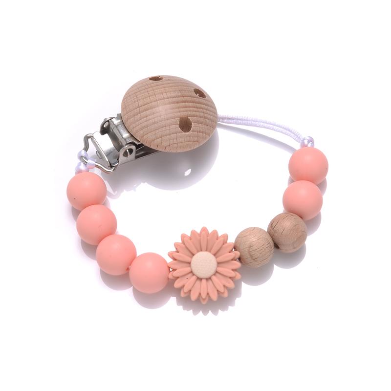 Silicone Beaded Soother Chain For Teether Nursing Toys Baby Pacifier Accessory Baby Wooden Dummy Holder Clip Handmade Flowers
Silicone Beaded Soother Chain For Teether Nursing Toys Baby Pacifier Accessory Baby Wooden Dummy Holder Clip Handmade Flowers
