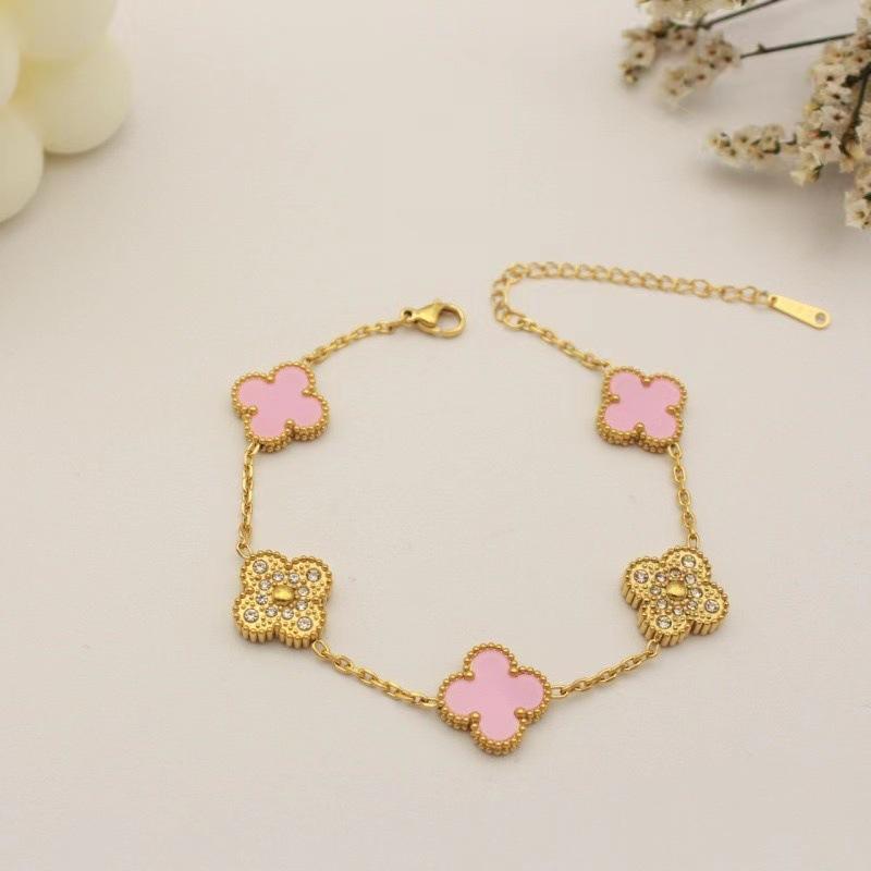 13 мм титановая сталь не теряет цвет браслет с четырьмя листами клевера женский 18-каратный высококлассный браслет с чувством моды
13 мм титановая сталь не теряет цвет браслет с четырьмя листами клевера женский 18-каратный высококлассный браслет с чувством моды