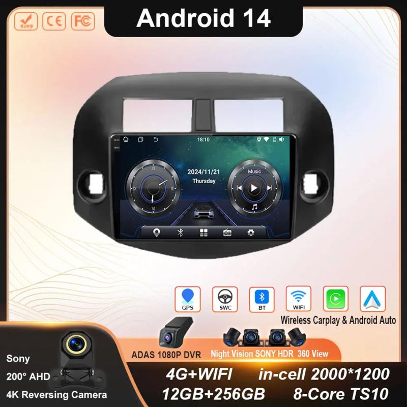 Android 14 For Toyota RAV4 3 XA30 2005 - 2013 Car Radio Multimedia Video Player Navigation GPS stereo QLED 4G WIFI BT DSP No DVD
Android 14 For Toyota RAV4 3 XA30 2005 - 2013 Car Radio Multimedia Video Player Navigation GPS stereo QLED 4G WIFI BT DSP No DVD