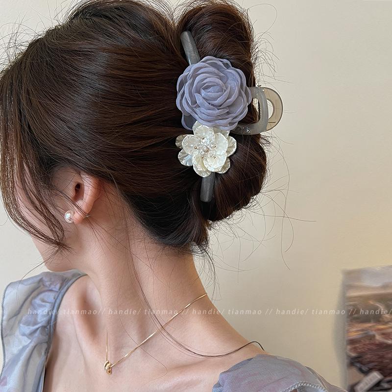 Xianqi Mesh Flower Gripper Clip Women New High-end Shark Hair At Back Of Head Super Fairy
Xianqi Mesh Flower Gripper Clip Women New High-end Shark Hair At Back Of Head Super Fairy