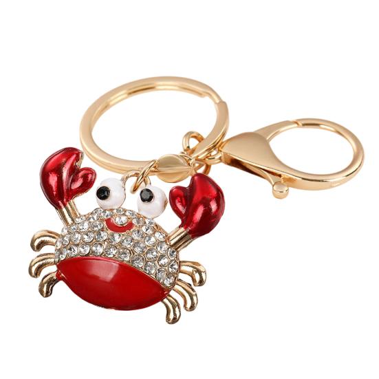 Keychain Pendant Sparkling Rhinestones Inlaid Crab Design Key Holder with Lobster Clasp Lightweight Car Bag Accessory красный
Keychain Pendant Sparkling Rhinestones Inlaid Crab Design Key Holder with Lobster Clasp Lightweight Car Bag Accessory красный