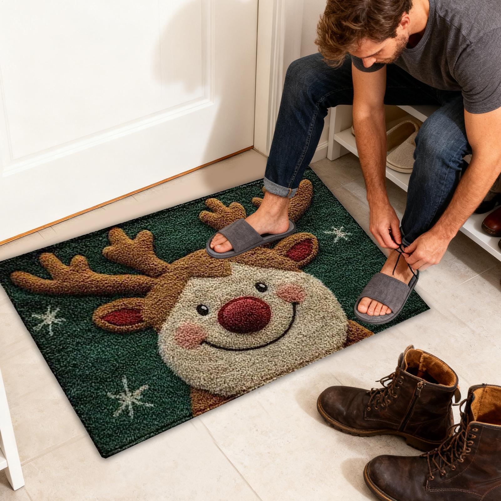 Christmas Door Mat Outdoor Non-Slip Reindeer Bathroom Rug 23.6x15.7 Inch Washable Absorbent Christmas Carpet For Holiday Porch CHINA
Christmas Door Mat Outdoor Non-Slip Reindeer Bathroom Rug 23.6x15.7 Inch Washable Absorbent Christmas Carpet For Holiday Porch CHINA
