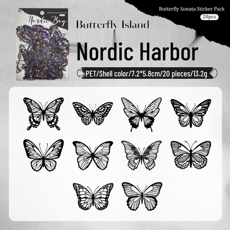 Yuxian Seashell Light PET Stickers - Butterfly Island Retro Journaling DIY Pack
Yuxian Seashell Light PET Stickers - Butterfly Island Retro Journaling DIY Pack