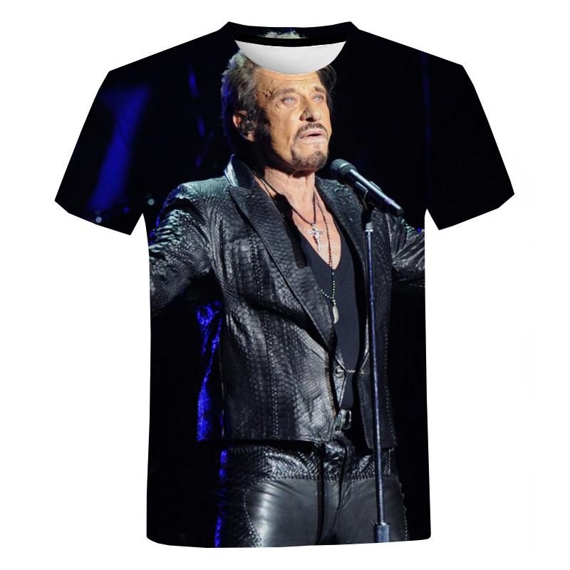 America Pop Singer Johnny Hallyday 3D Printed Short Sleeve Fashion Casual T-shirts Men Women Oversized O-Neck Tee Tops
America Pop Singer Johnny Hallyday 3D Printed Short Sleeve Fashion Casual T-shirts Men Women Oversized O-Neck Tee Tops