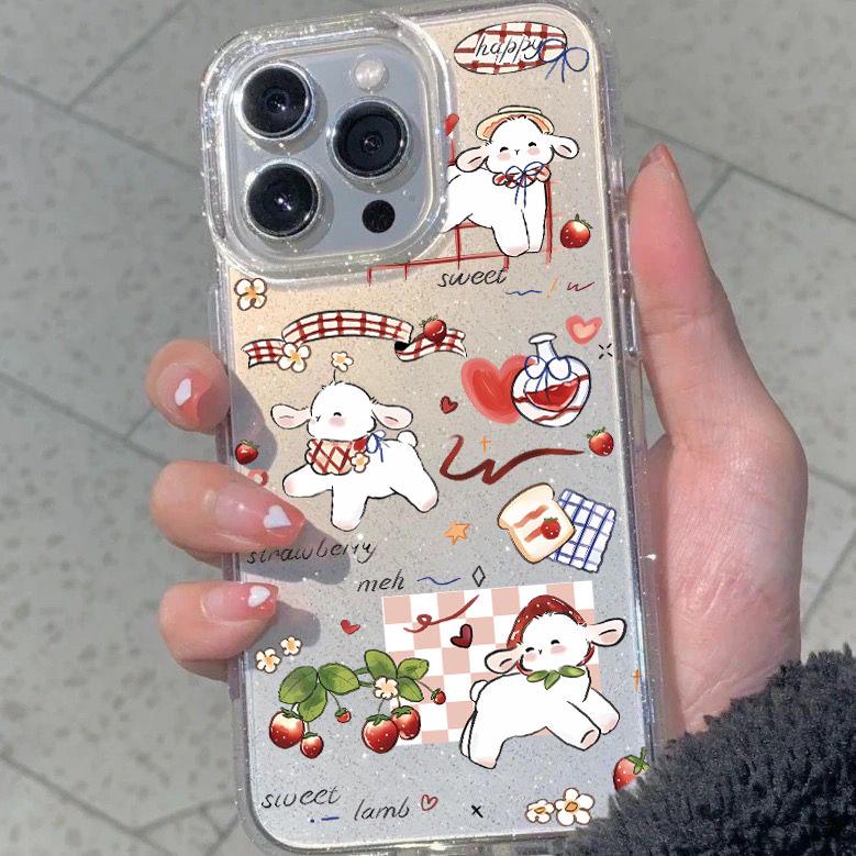 Happy Little Sheep Glitter Phone Case for Apple 13-16 Pro Max, 15 New Hot Style, 15 Pro Transparent iPhone 13 Pro
Happy Little Sheep Glitter Phone Case for Apple 13-16 Pro Max, 15 New Hot Style, 15 Pro Transparent iPhone 13 Pro