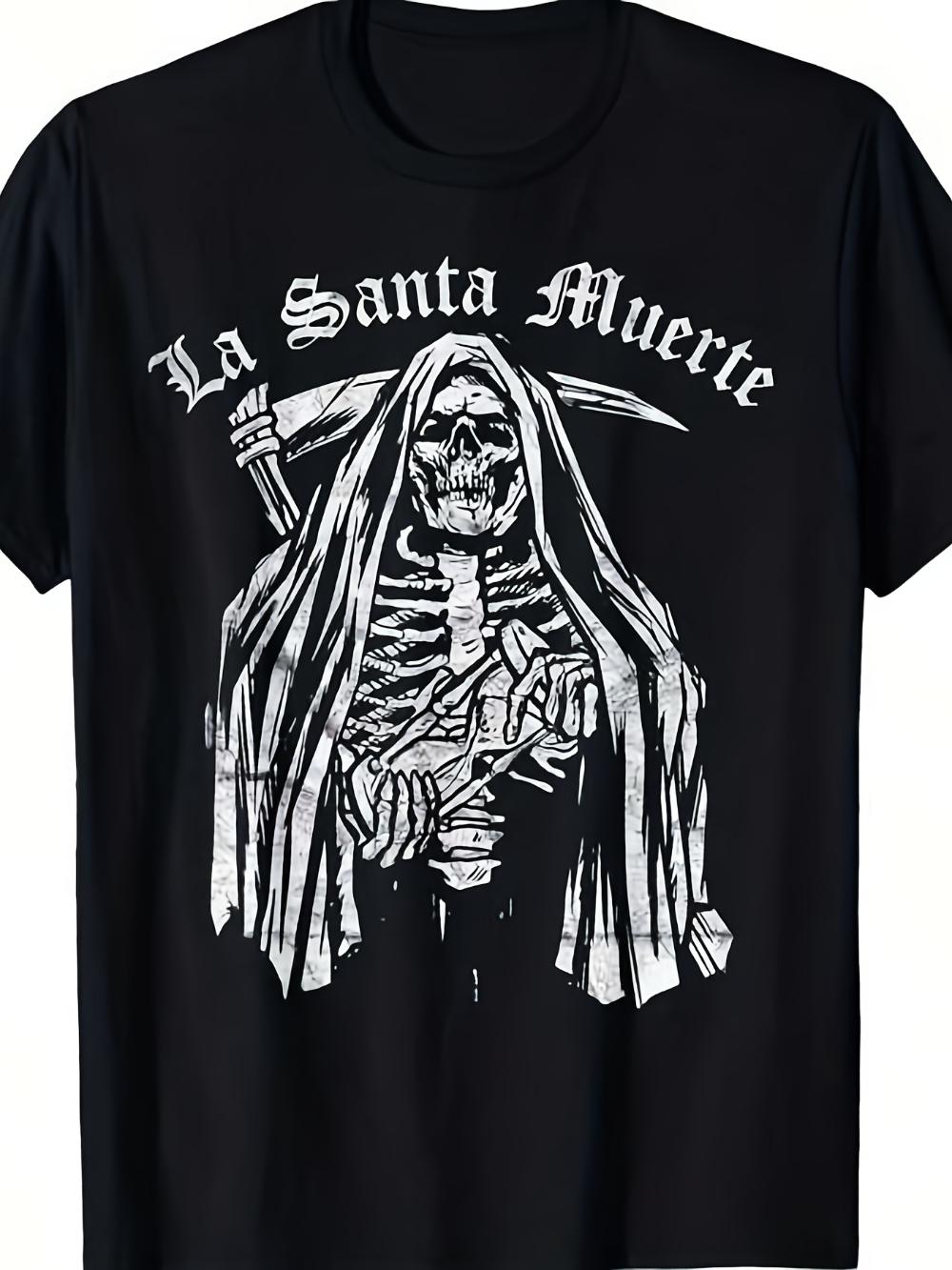 Men S La Santa Muerte T-Shirt Mexican Folklore Gothic Spanish Skull Scythe Breathable Short Sleeve Polyester Quick-dry S разноцветный
Men S La Santa Muerte T-Shirt Mexican Folklore Gothic Spanish Skull Scythe Breathable Short Sleeve Polyester Quick-dry S разноцветный