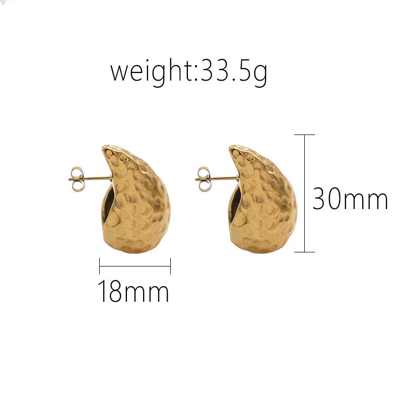 Titanium Steel Hollow Water Drop Shape Texture Texture Personalized Earrings Earrings Spot Girl Girlfriend
Titanium Steel Hollow Water Drop Shape Texture Texture Personalized Earrings Earrings Spot Girl Girlfriend