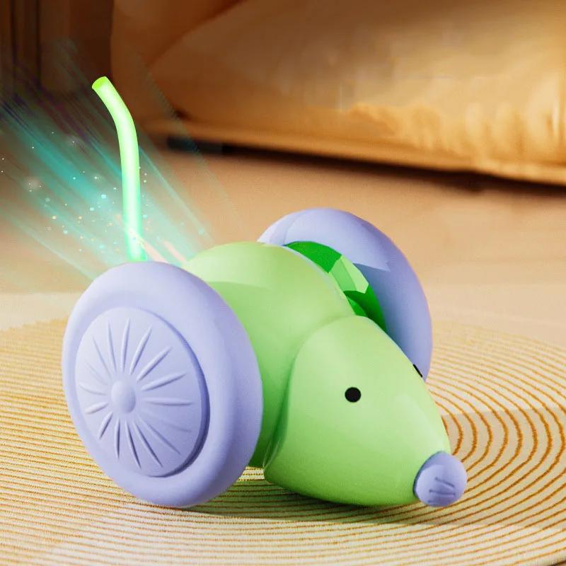 Electric Mouse Cat Toy Interactive Automatic Kitten Toy Intelligent Obstacle Avoidance Rechargeable Pet Toy зелений
Electric Mouse Cat Toy Interactive Automatic Kitten Toy Intelligent Obstacle Avoidance Rechargeable Pet Toy зелений