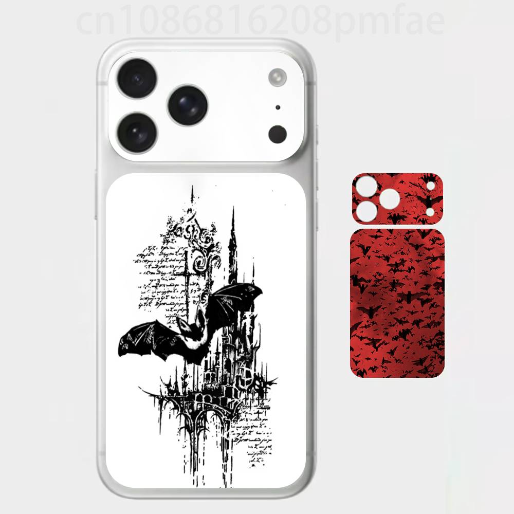 Goth Vampire Bat Gothic Premium Skin Wrap for iPhone 17 Pro/Max, Back Frame Camera Protective Decal (Not Case) iPhone17pro
Goth Vampire Bat Gothic Premium Skin Wrap for iPhone 17 Pro/Max, Back Frame Camera Protective Decal (Not Case) iPhone17pro