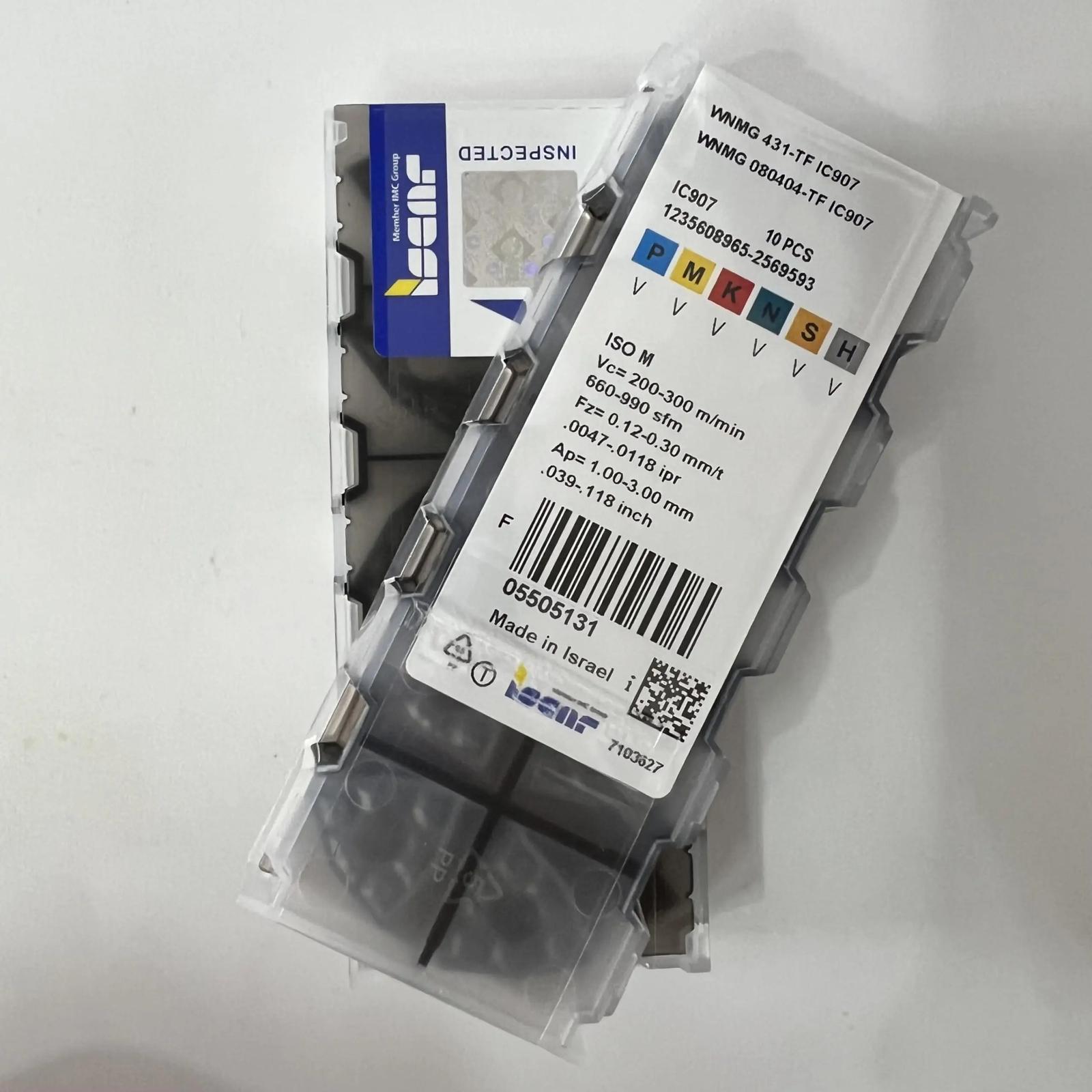 ISCAR / WNMG080404-TF IC907 /Промислові змінні твердосплавні пластини 10 шт.
ISCAR / WNMG080404-TF IC907 /Промислові змінні твердосплавні пластини 10 шт.