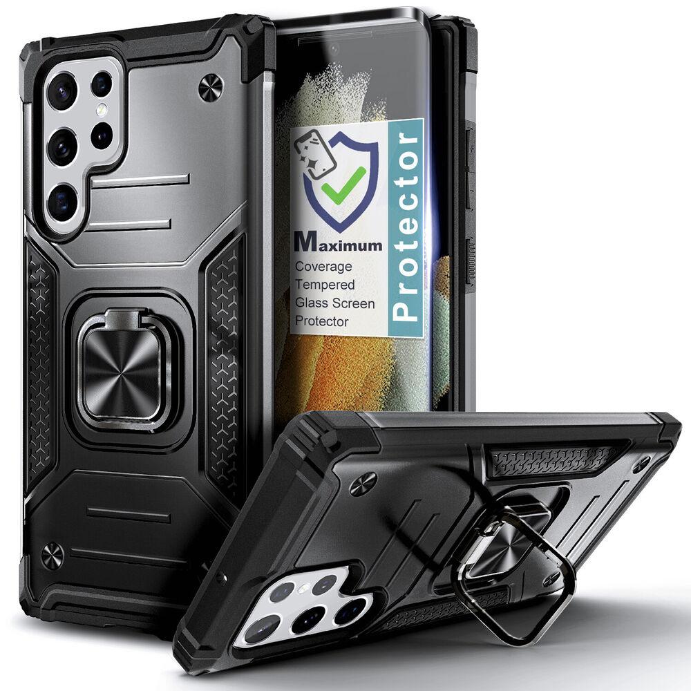 Чехол для Samsung Galaxy S22/S22+/S22 Ultra, чехол-подставка с кольцом, магнитный защитный чехол для телефона, чехол-подставка для Samsung S23 Ultra Plus For Samsung Galaxy S22 Ultra чёрный
Чехол для Samsung Galaxy S22/S22+/S22 Ultra, чехол-подставка с кольцом, магнитный защитный чехол для телефона, чехол-подставка для Samsung S23 Ultra Plus For Samsung Galaxy S22 Ultra чёрный