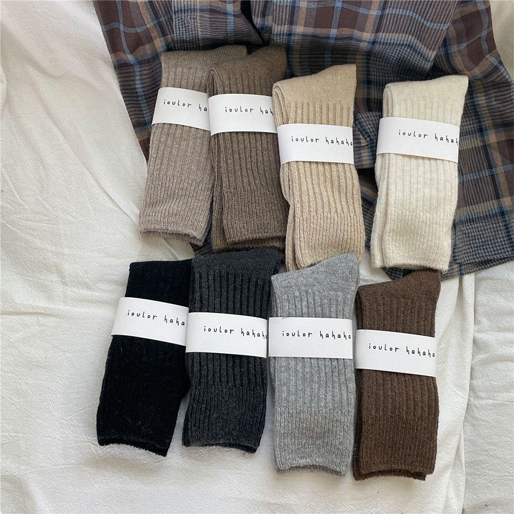 Casual Thicken Warm Mid-Calf Socks Solid Homewear Sleeping Socks Wool Cashmere Long Socks Unisex Maroon
Casual Thicken Warm Mid-Calf Socks Solid Homewear Sleeping Socks Wool Cashmere Long Socks Unisex Maroon