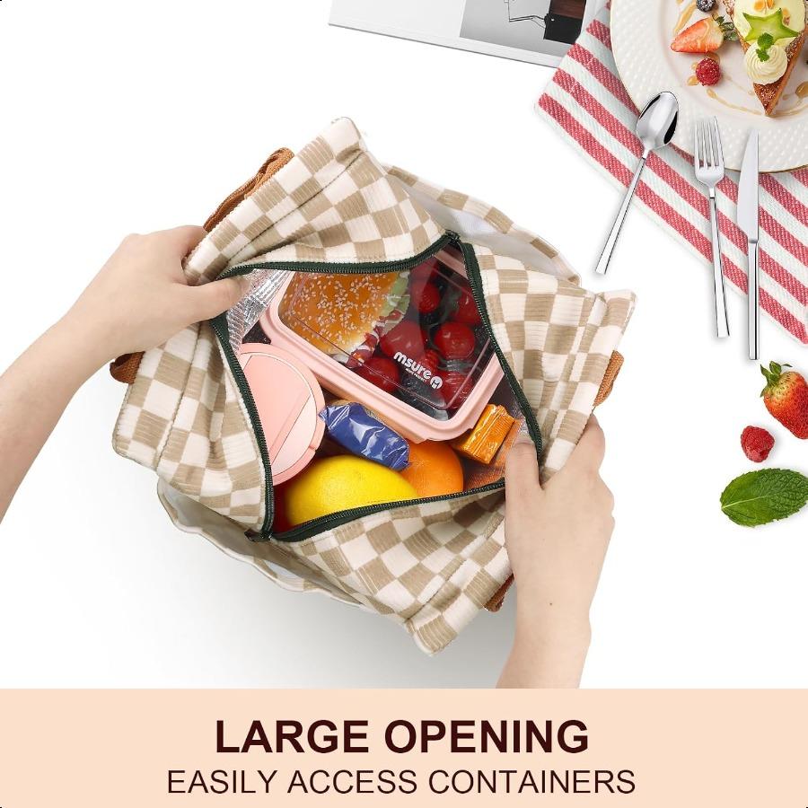 Joymee Lunch Bag Women Insulated Lunch Box Corduroy Checker Reusable Leakproof Large Capacity Lunch Tote Bag for Women Men Adul United States
Joymee Lunch Bag Women Insulated Lunch Box Corduroy Checker Reusable Leakproof Large Capacity Lunch Tote Bag for Women Men Adul United States