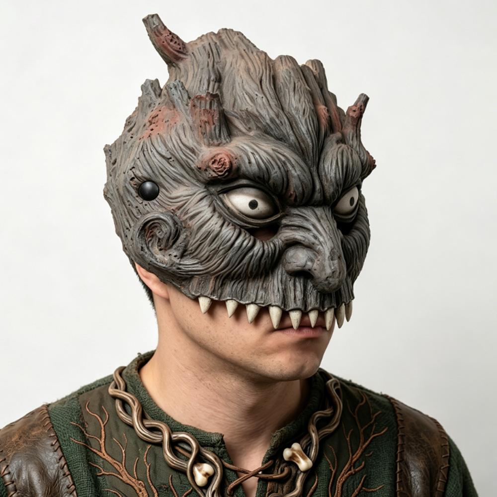 Tree bark horror half-face mask One size fits all adults серый
Tree bark horror half-face mask One size fits all adults серый