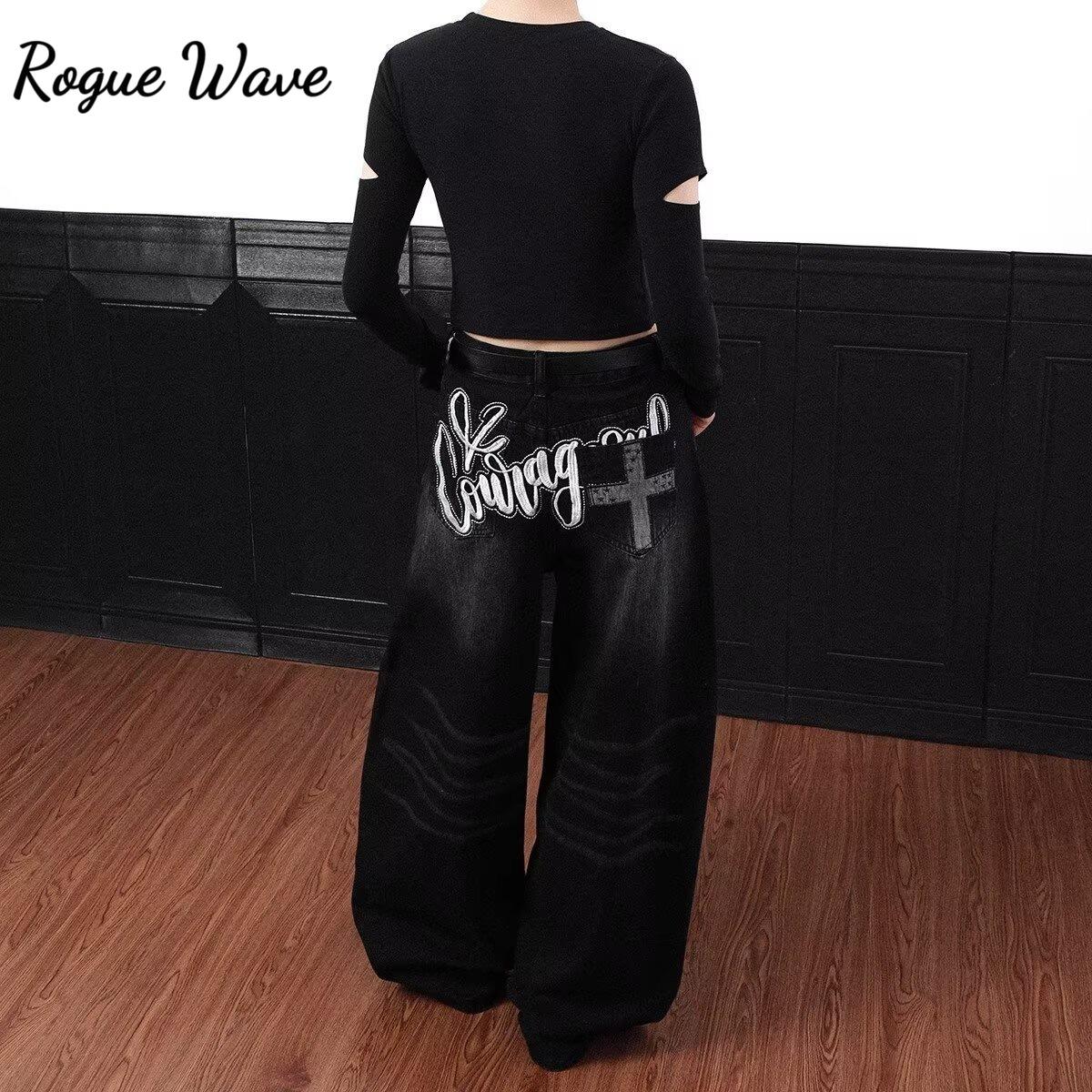 RogueWave Y2k Винтажные Джинсы с Вышивкой Черными Буквами, Вываренные, Харадзюку, Широкие Штанины, Американский Ретро, Сабля, Деним, Мешковатые, Повседневные S чёрный
RogueWave Y2k Винтажные Джинсы с Вышивкой Черными Буквами, Вываренные, Харадзюку, Широкие Штанины, Американский Ретро, Сабля, Деним, Мешковатые, Повседневные S чёрный