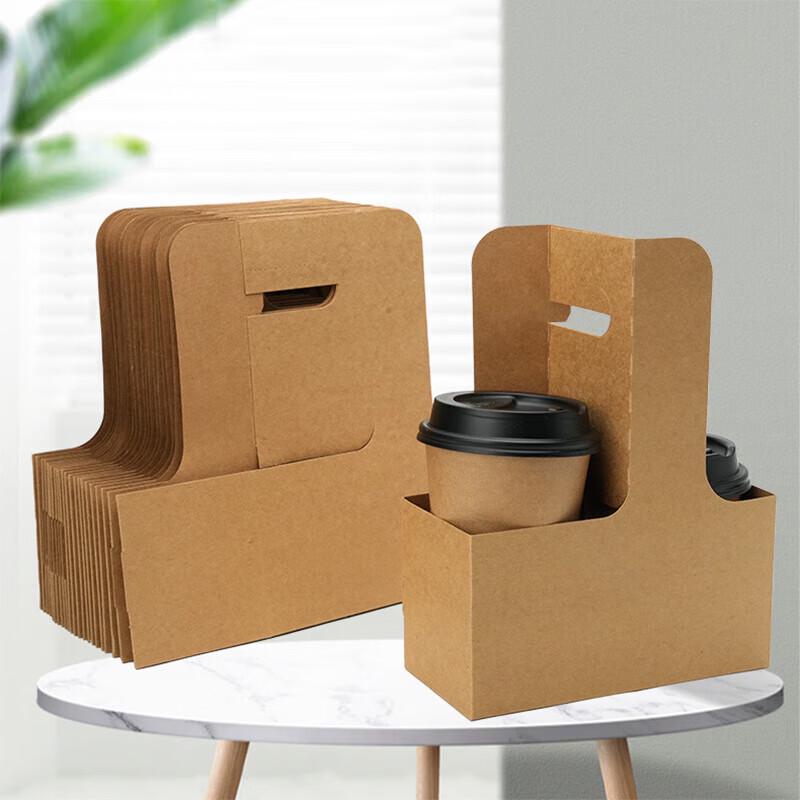 Disposable Corrugated Kraft Paper 2-Cup Carrier
Disposable Corrugated Kraft Paper 2-Cup Carrier