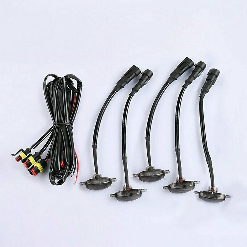 5 pcs front running lights for ford f150 f250 f350 radiator grille with Tinted Glass, amber color and 12 LEDs
5 pcs front running lights for ford f150 f250 f350 radiator grille with Tinted Glass, amber color and 12 LEDs