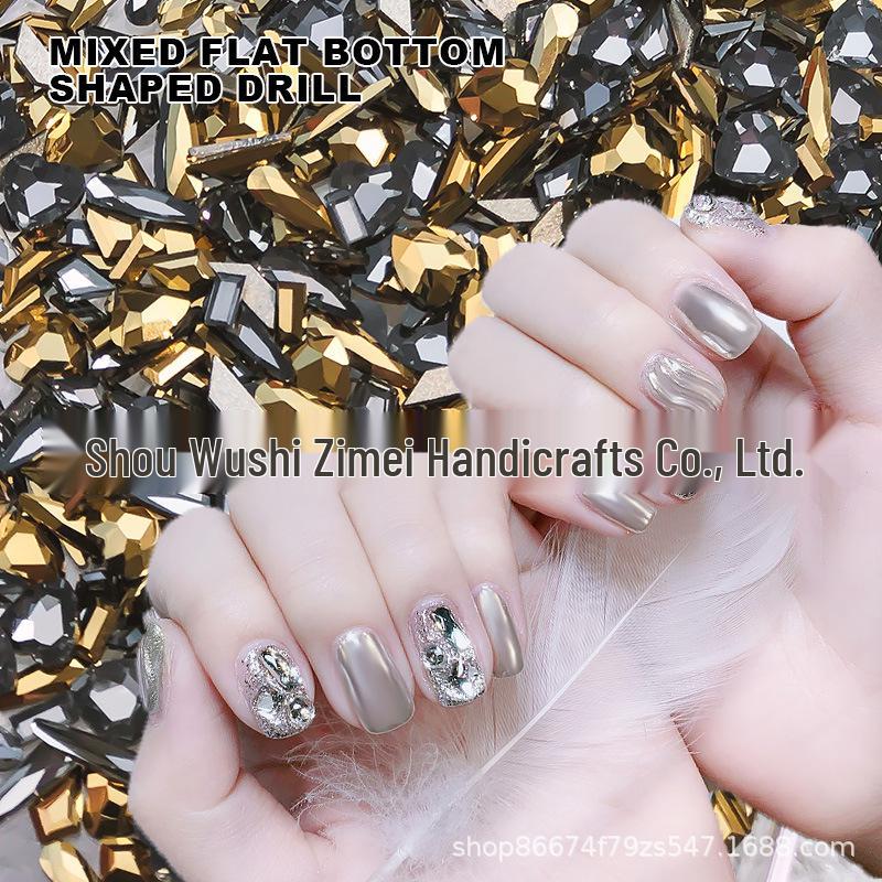 100pcs AB Transparent Rhinestones: Flat Bottom Irregular Nail Art Stickers - Super Shiny, Popular Internet Celebrity Style
100pcs AB Transparent Rhinestones: Flat Bottom Irregular Nail Art Stickers - Super Shiny, Popular Internet Celebrity Style